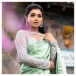 Elegant Silver Vaddanam Designs With Price and Pista Colour Saree Styling
